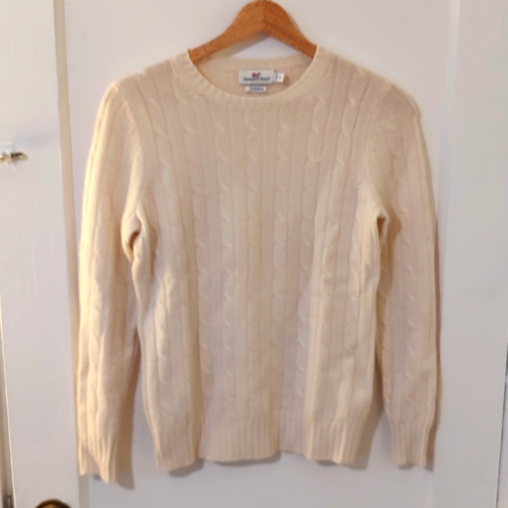 Vineyard Vines Cable Knit Cashmere Sweater
